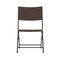 Flash Furniture Rouen 3-Pc Foldable French Bistro Set, PE Rattan Back, Seat and Table Top, Brown w/Blk Steel Frames FV-FWA085-BRN-BLK-GG - alternate 5